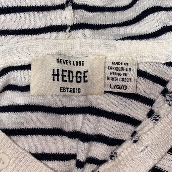 Never Lose Hedge - Stripped hooded light weight sweater - Picture 3 of 3